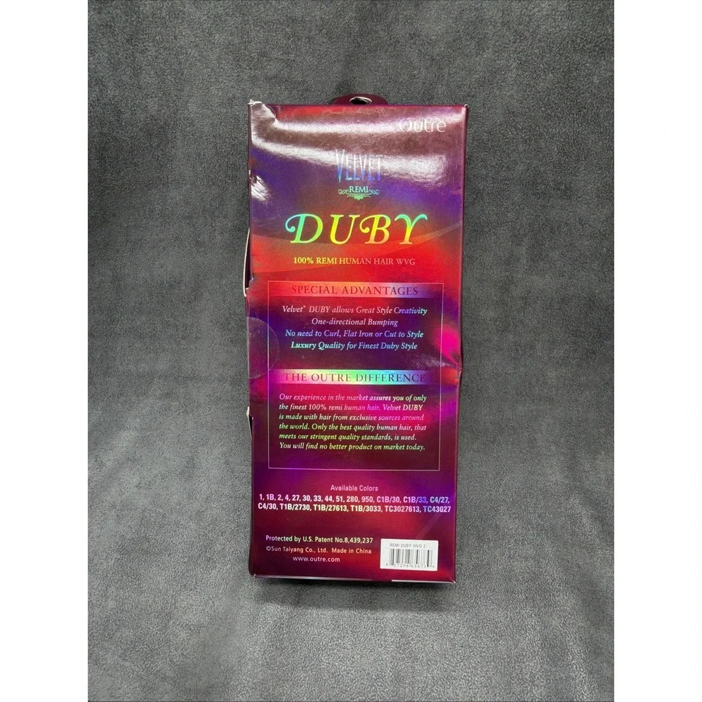 Outre Velvet Remi Duby 100% Remi Human Hair Weave WVG 8